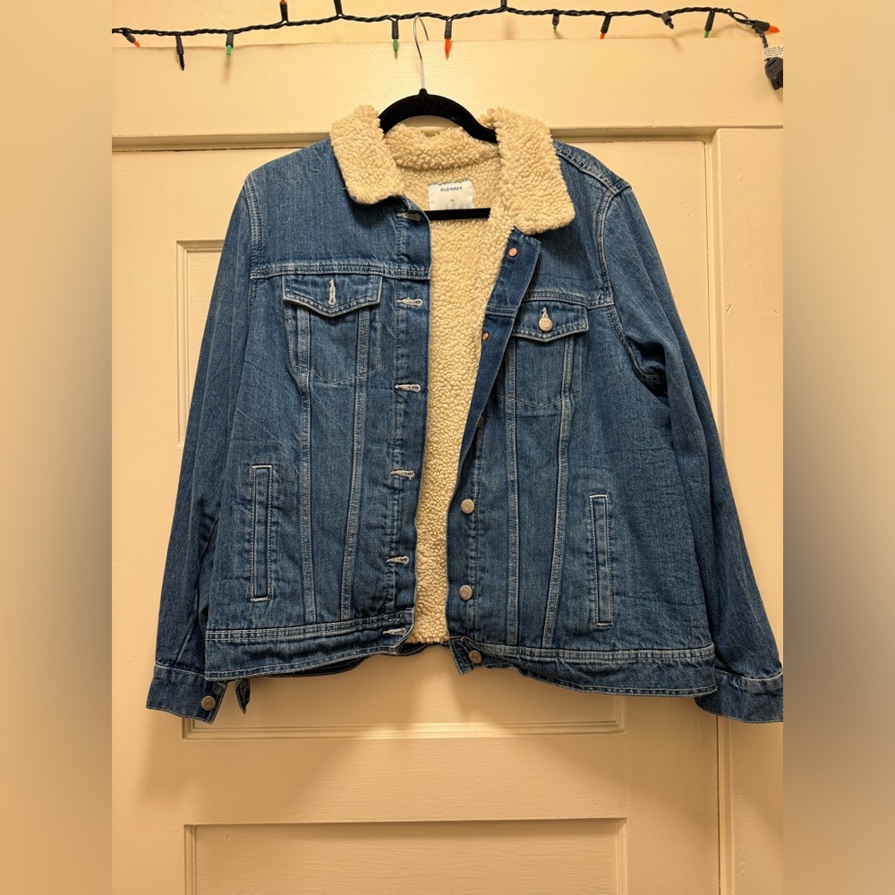 Old Navy Sherpa-Lined Jean Jacket For Women